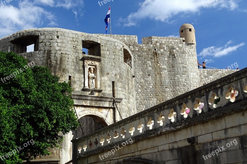 Dubrovnik Croatia Historic Center Wall Free Photos