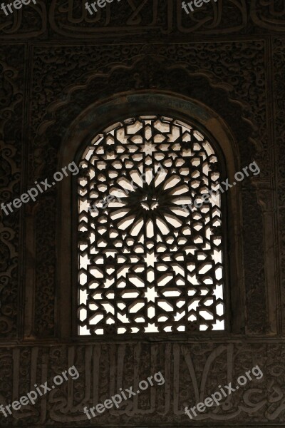 Alhambra Spain Granada Window Andalusia