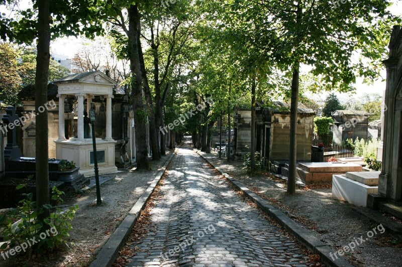 Cemetery Tombs Père Lachaise Paris Free Photos