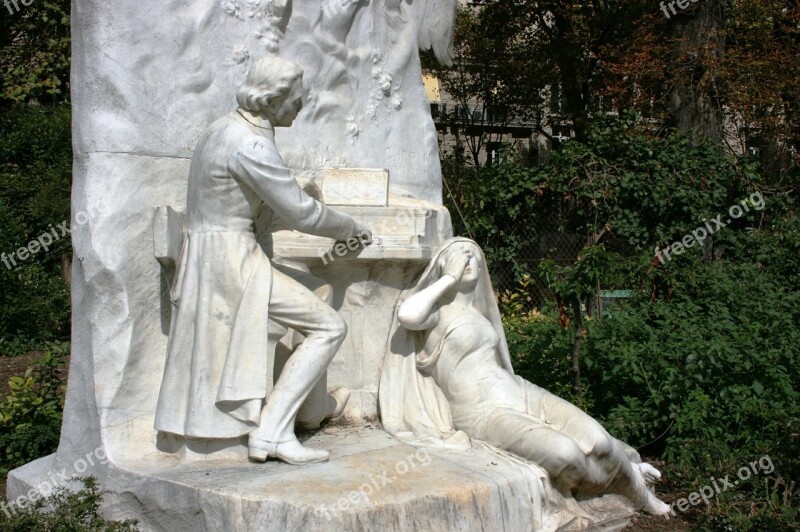 Chopin Piano Monument Parc Monceau Paris