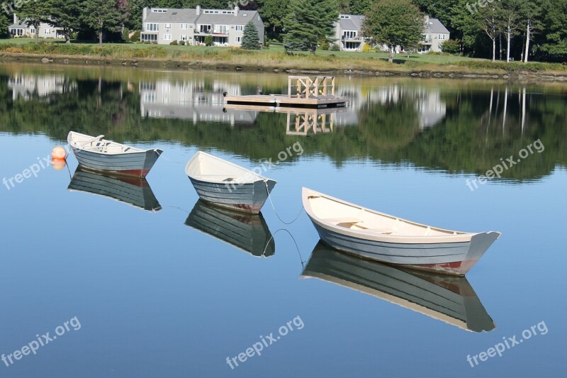 Dories Boats Nature Rowing Maritime