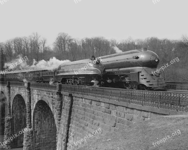 Railroad Trains Vintage Transportation Railway