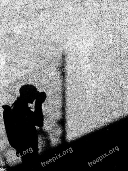 Photographer Photography Tourist Shadow Wall