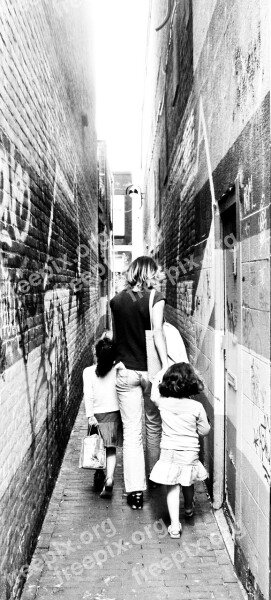 Alley Narrow Mother Children Street