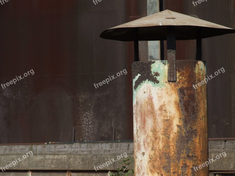 Chimney Oven Rust Metal Old