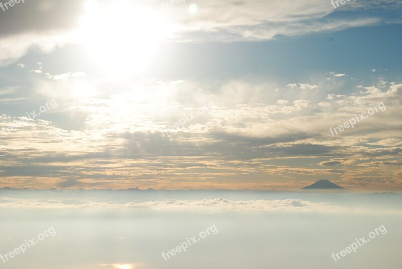 Mt Fuji Japan Cloud San Fly