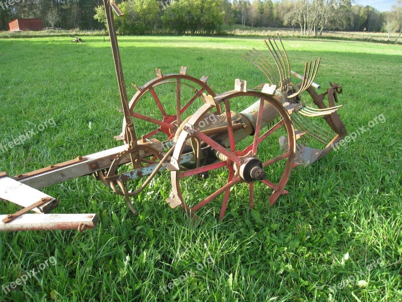 Agricultural Gear Grass Field Autumn