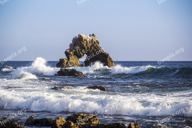 Rock Ocean Arch Cave Sea