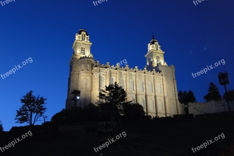 Temple Manti Mormon Utah Holy