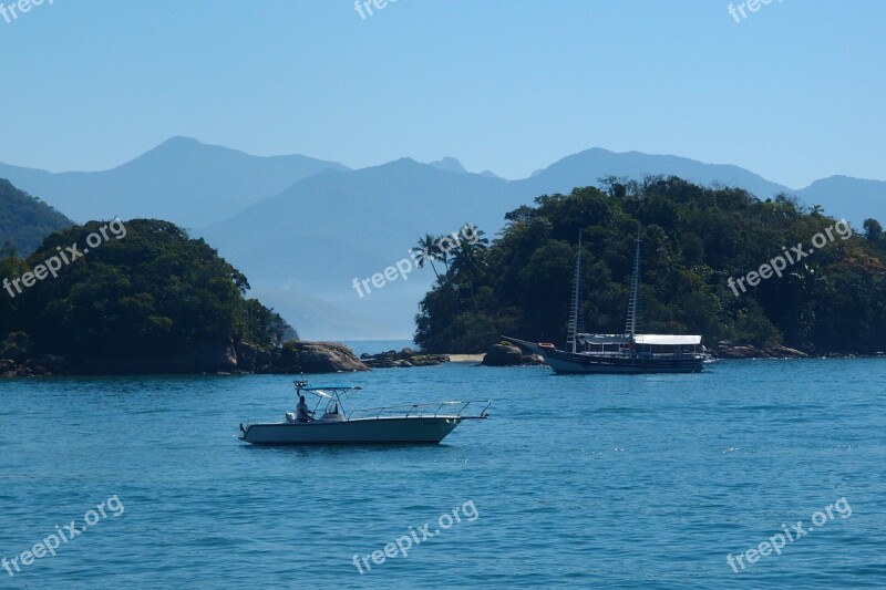 Brazil Island Sea Water Mountains