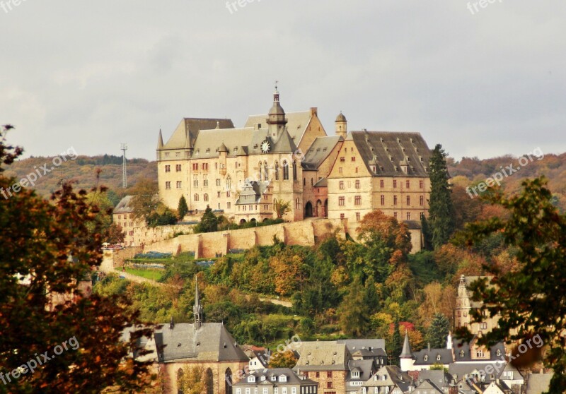 Closed Marburg Marburg Castle Germany Hesse