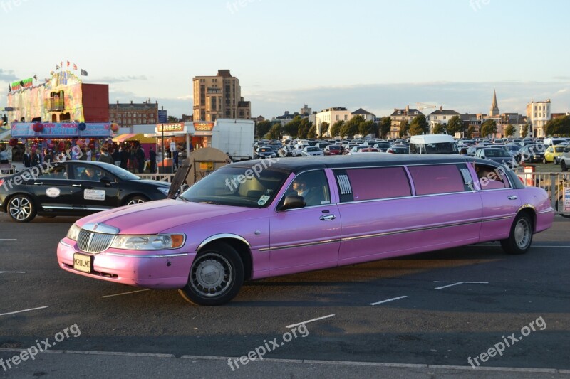 Limousine Rosa Auto Free Photos