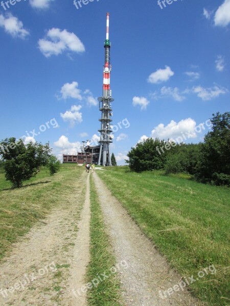 Transmitter Nature Mountains Large Javořina Path