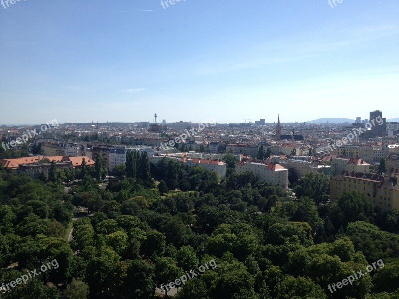 Aerial Vienna Cityscape Travel Free Photos