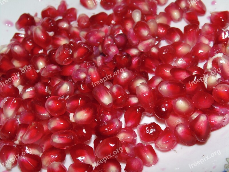 Pomegranate Pomegranate Cleaned Red Fruit Free Photos