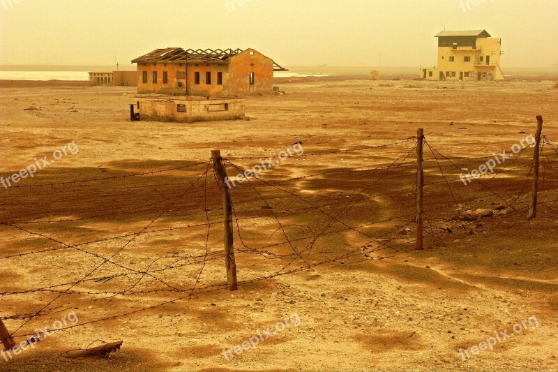 Sodom Dead Sea Deserted Camp Israel Desolate