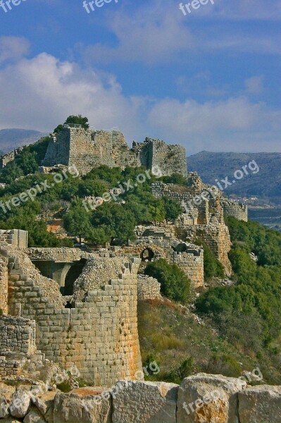 Namrood Fortress Northern Israel Archeology Fortress Castle