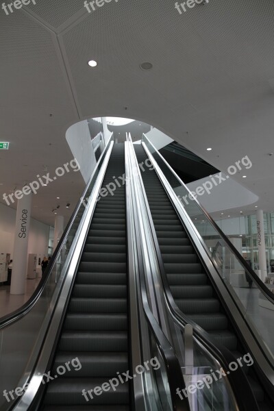 Escalator Moving Stairs Modern Architecture Building