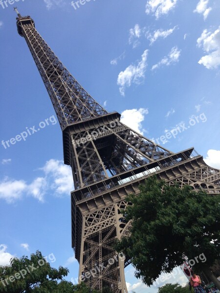 Eiffel Tower Paris Europe Travel Architecture