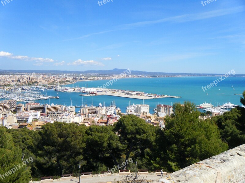 City Palma Majorca Spain Port