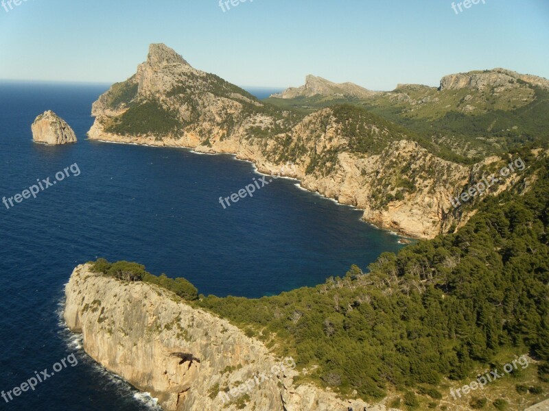 Formentor Majorca The Coast Sea Landscape