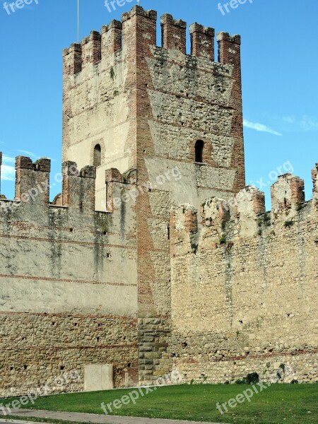 Torre Wall Middle Ages Stone Veneto