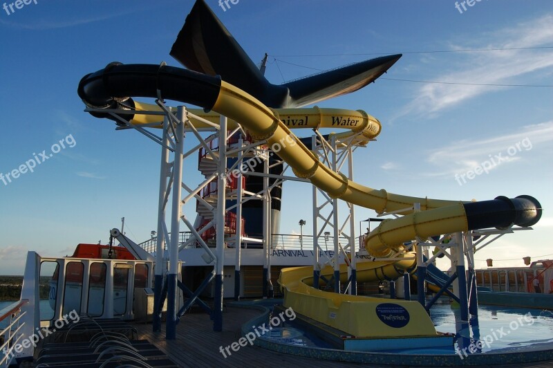 Water Slide Pool Carnival Slide Fun