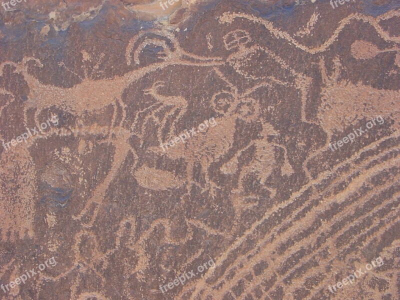 Petroglyphs Rock Art Utah Ancient Petroglyph