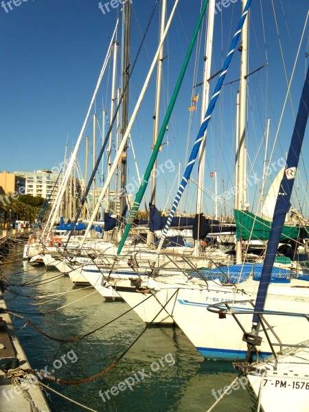 Yachts Sea Majorca Spain Marina