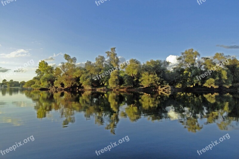 Old Rhine Autumn Silent Lake Nature