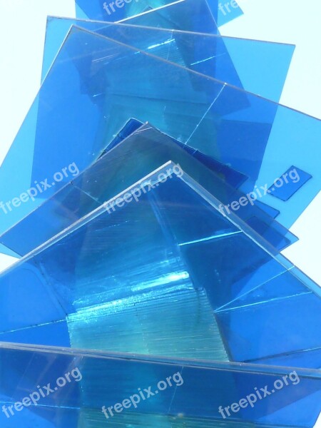 Glass Art Transparent Sculpture Structure