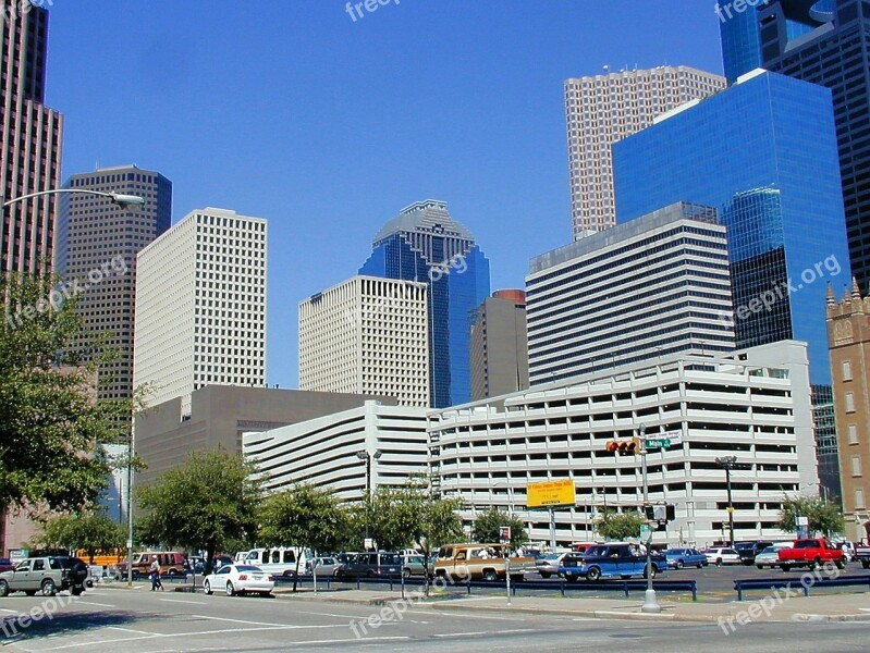 Houston Skyscrapers Houses Texas Skyscraper