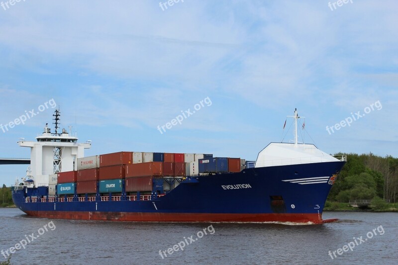 Container Ship Ship Freighter Container Nok