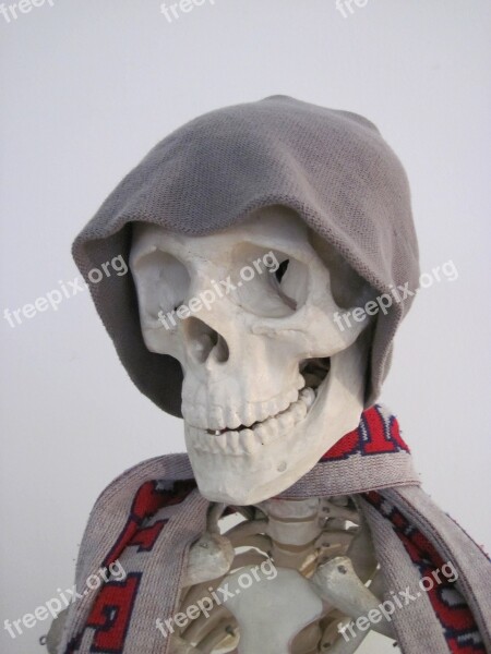 Skeleton Cap Scarf Bone Fun