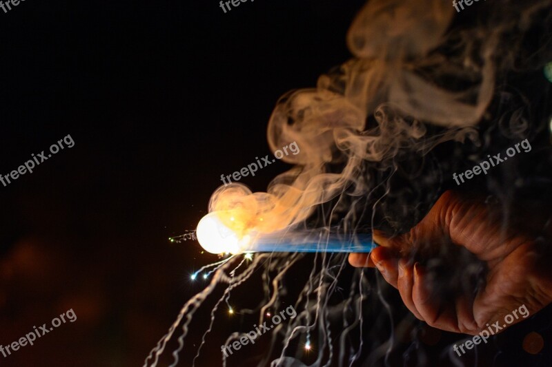 Sparkler Fireworks Colors Diwali Light