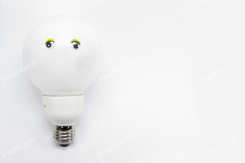 Light Bulb Energiesparlampe Bulbs Lamp Light