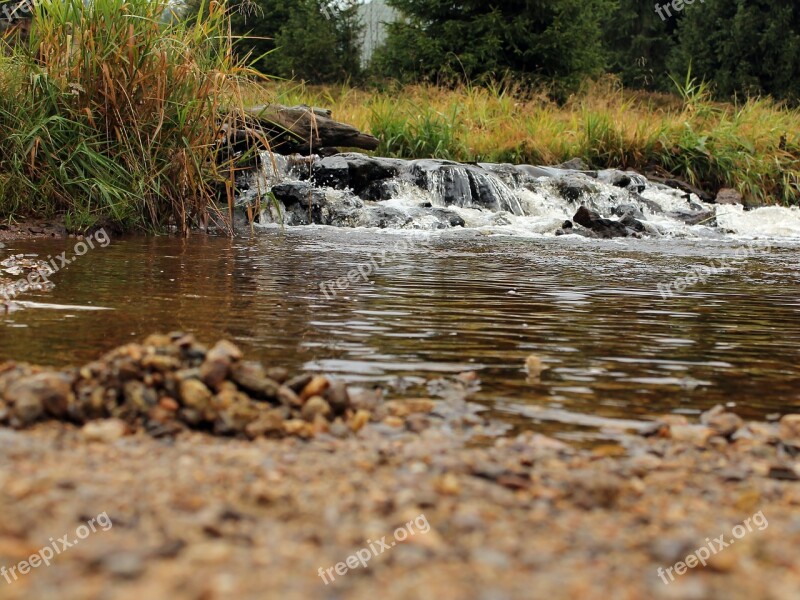 Stream Stone Weir Free Photos