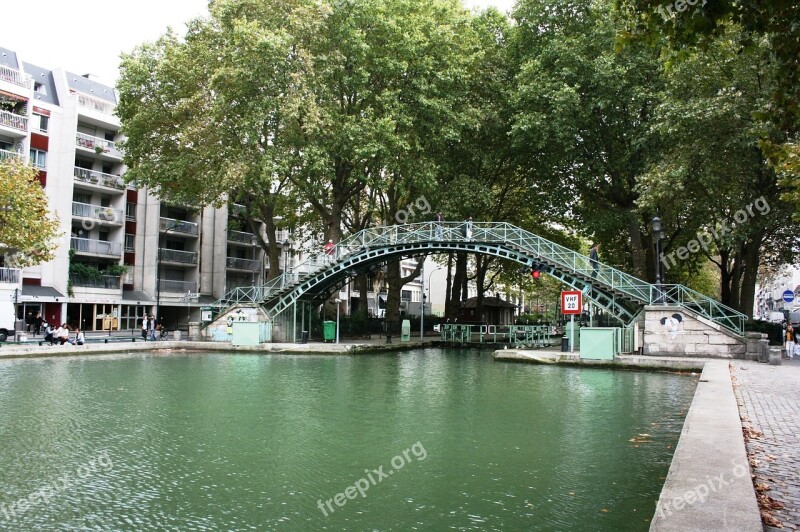 Channel Saint Martin Paris Free Photos