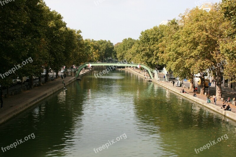 Channel Saint Martin Paris Free Photos