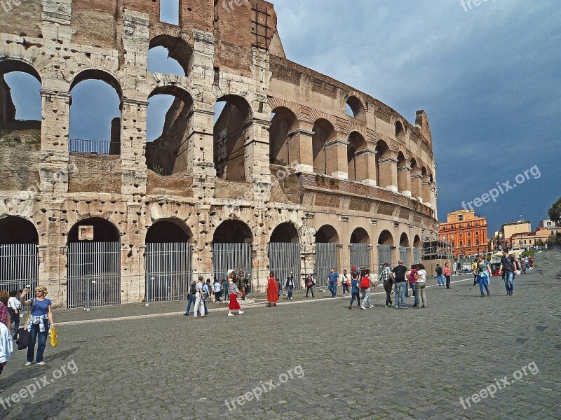 The Coliseum Architecture Monumental The Amphitheater Ancient Times