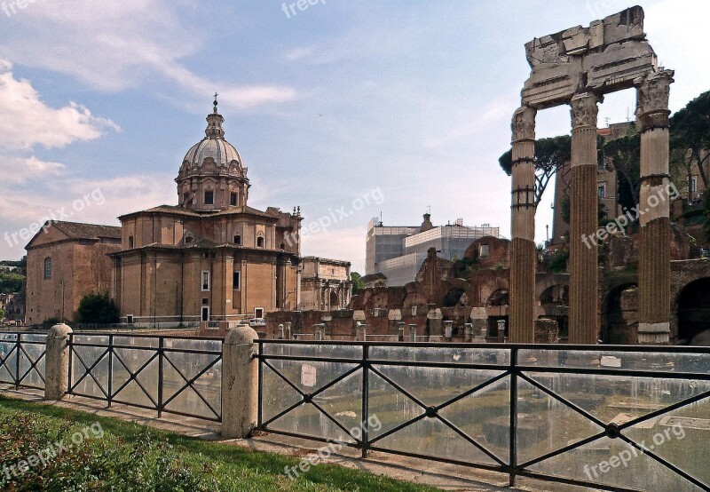 The Roman Forum Architecture Old Buildings Roman Empire Ancient Rome