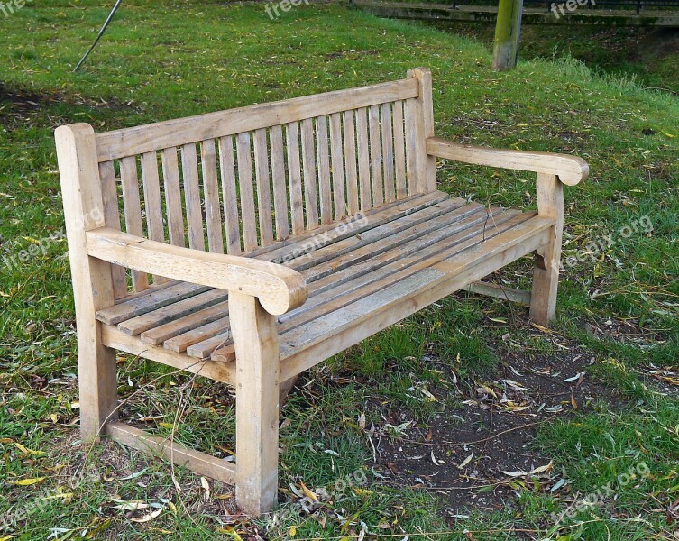 Bench Seat Sit Park Wooden