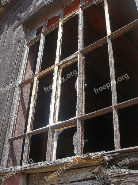 Window Old Old Building Wooden Emptiness