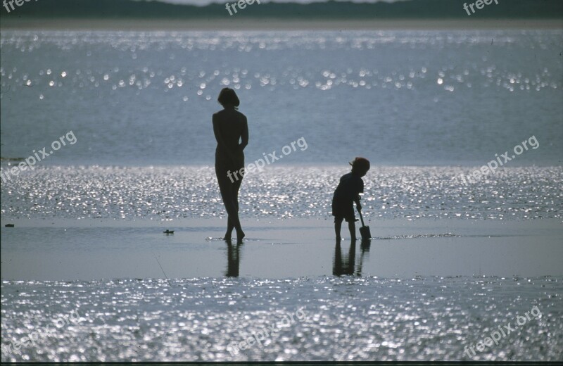 North Sea Mother Child Boy Vacations