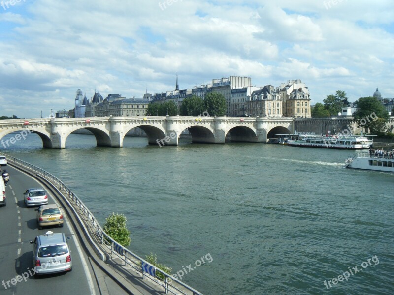 Bridge The River Seine Paris France River