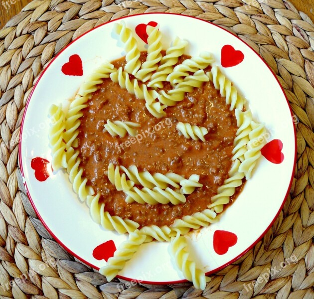 Noodles Bolognese Eat Pasta Tomato Sauce