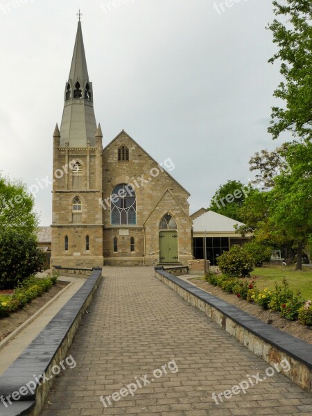 Church Hahndorf Landmark Spire Steeple