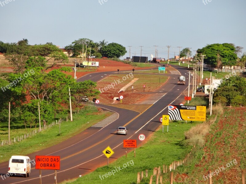 Street Avenue Roundabout Construction Site Free Photos