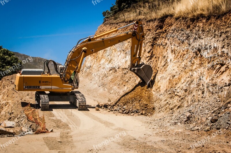 Building Excavator Way Work Free Photos