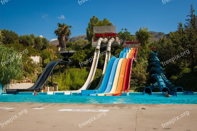 Water Park Slide The Sun Weather Holidays